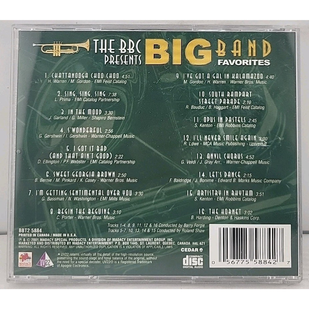 The BBC Presents Big Band Favorites Music CD
