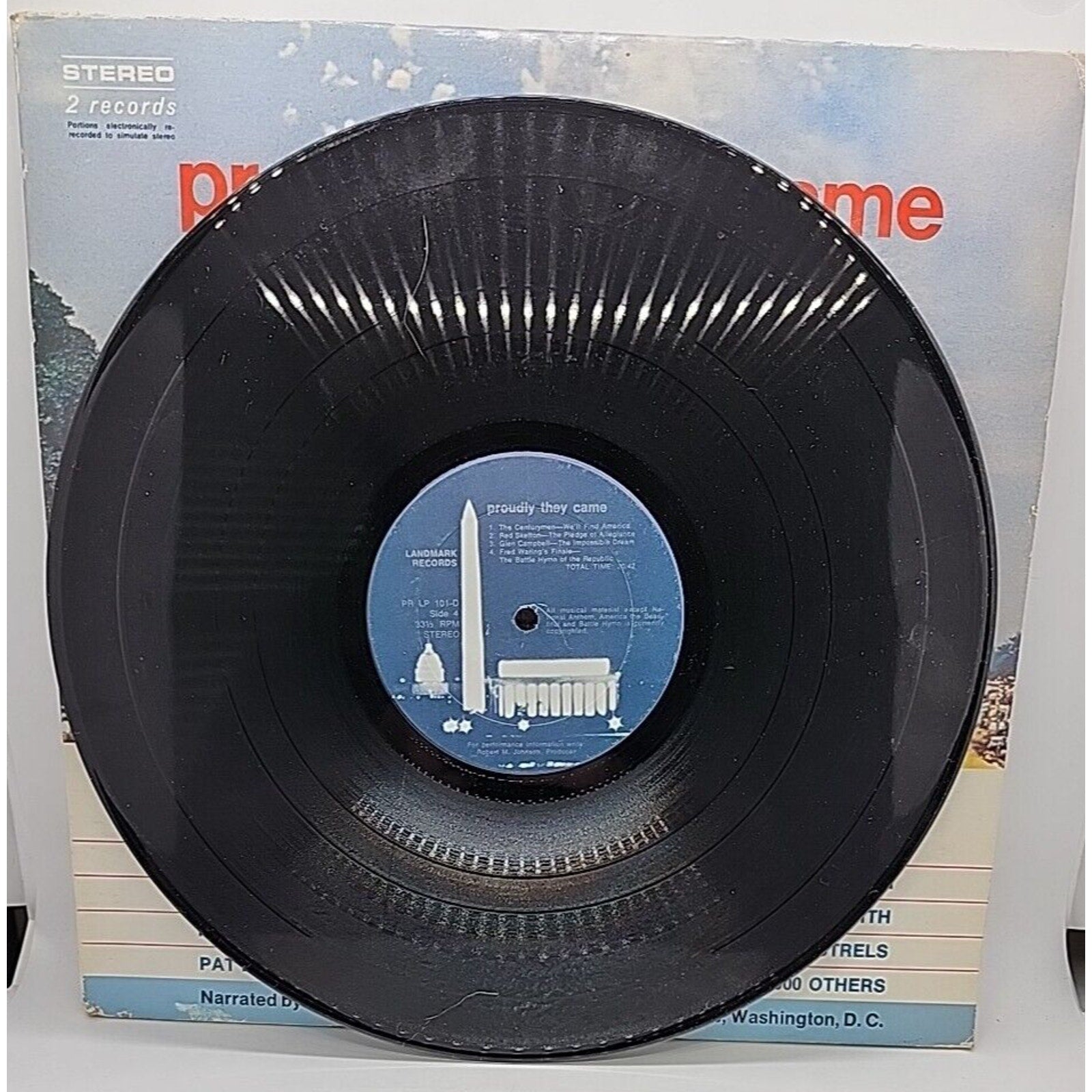 Proudly They Came to Honor America 2 Vinyl Record LP