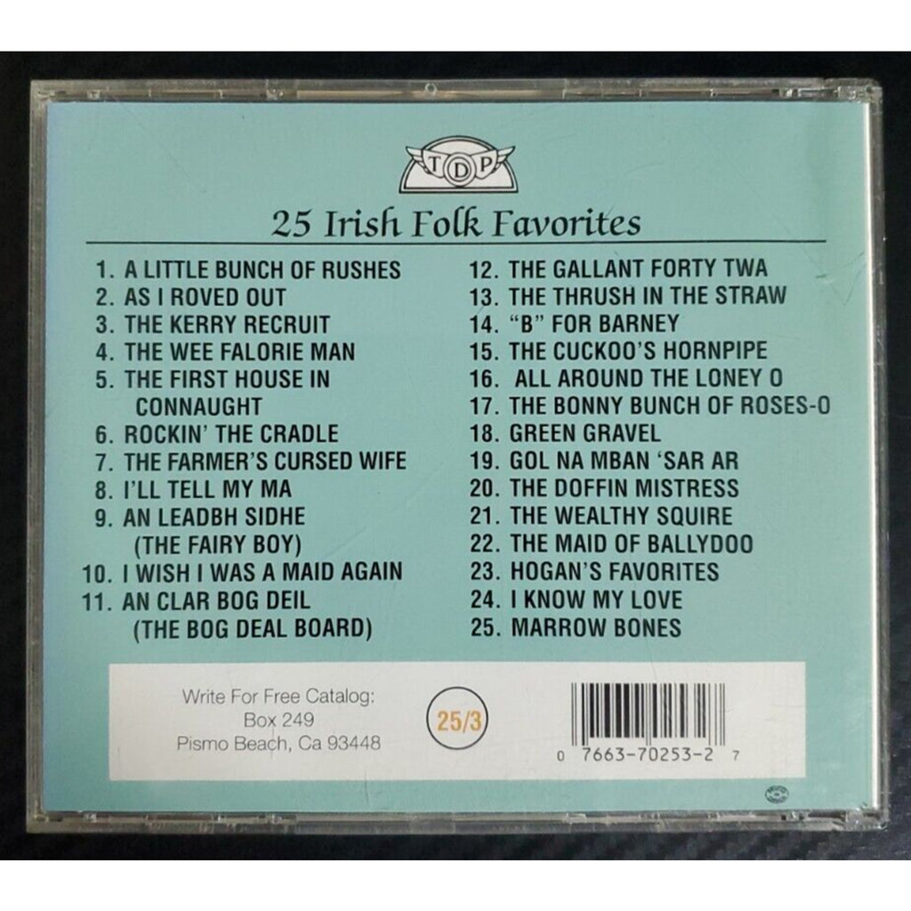 25 Irish Folk Favorites by Various Artists (CD, Sep-1993, TDP)