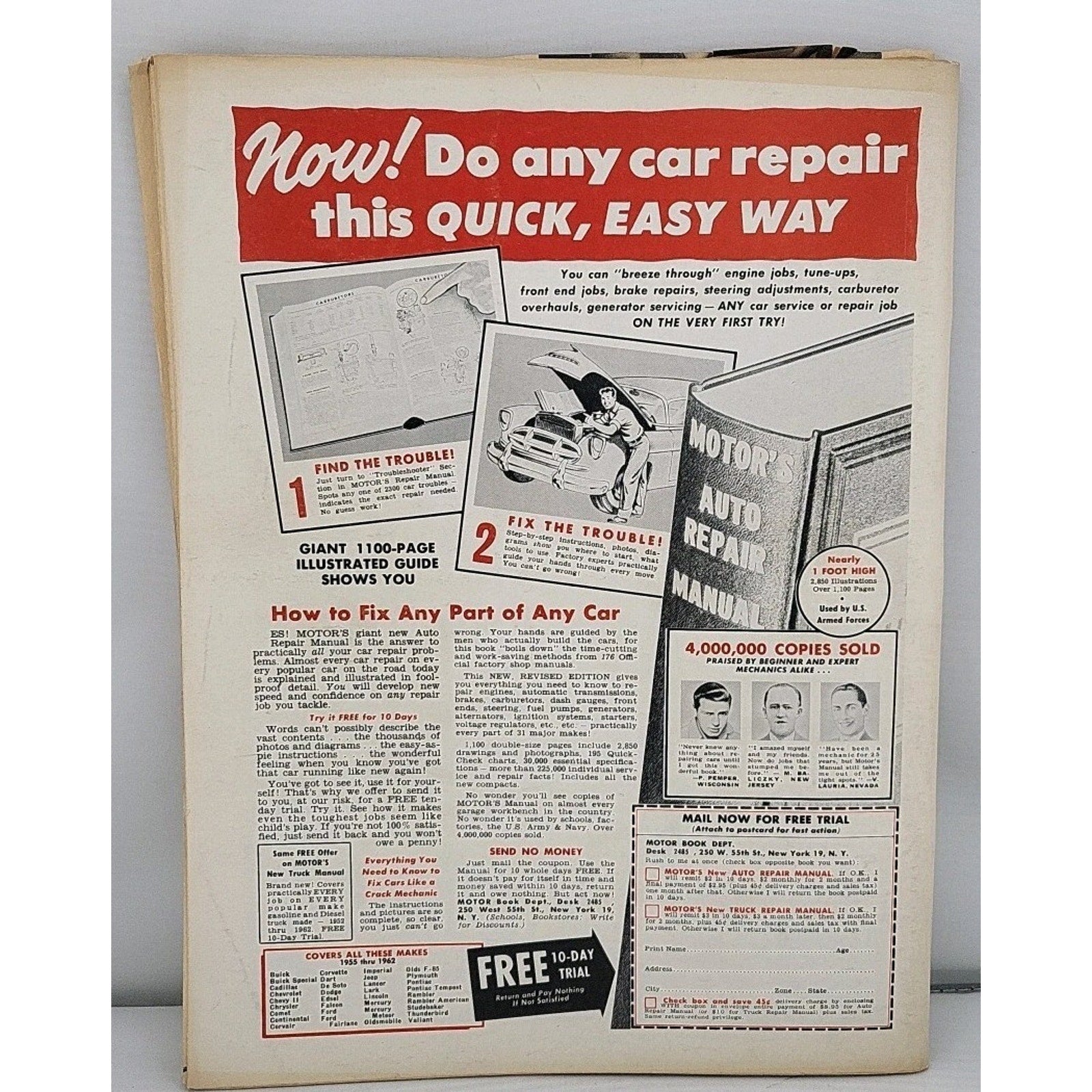 Cars The Automotive Magazine May 1962 – The Burgundy Bird / 4 Great Engine Swaps