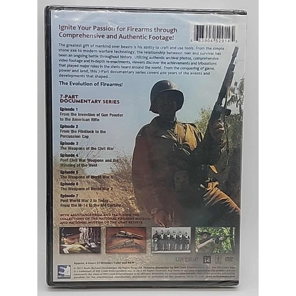 Guns: the Evolution of Firearms (DVD, 2012) *Brand New*