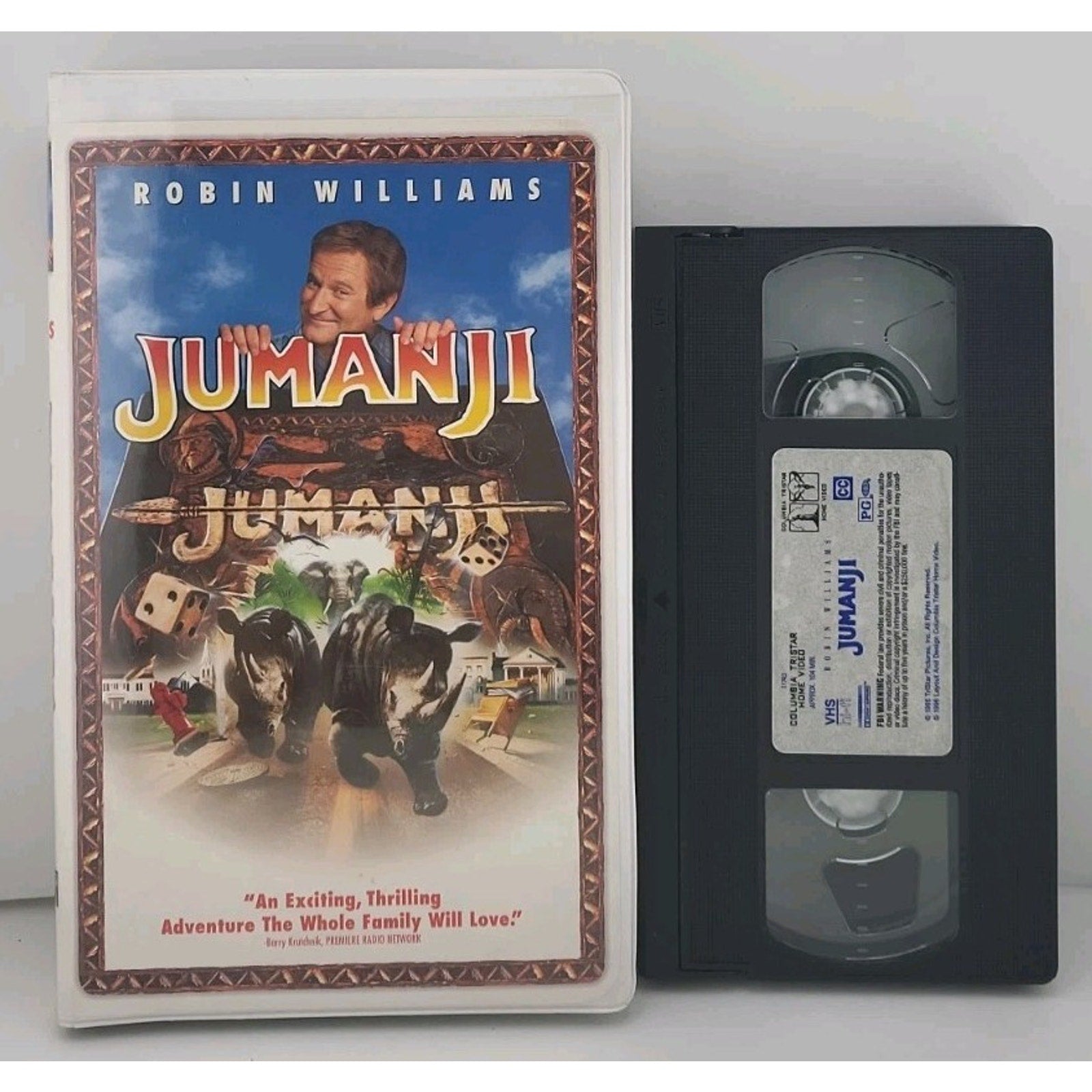 Jumanji (VHS, 1996, Closed Captioned Clam Shell Case)