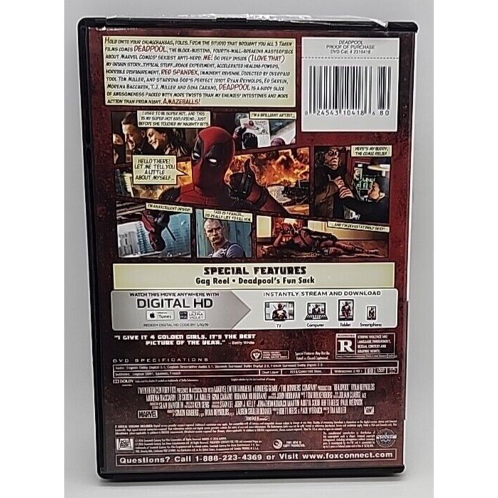 Deadpool (DVD, 2016)