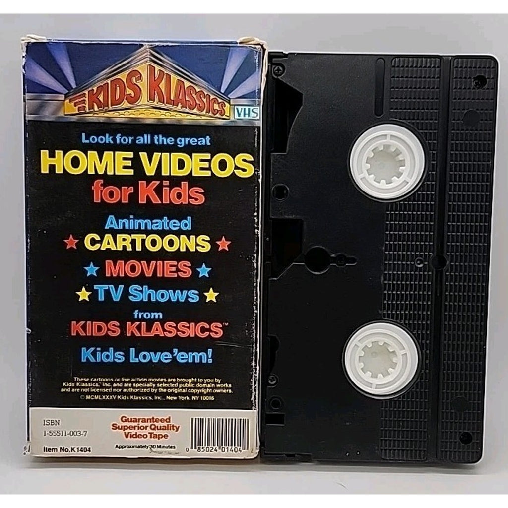 Kids Klassics 4 Animated Cartoons Starring Porky Pig VHS Tape 1985