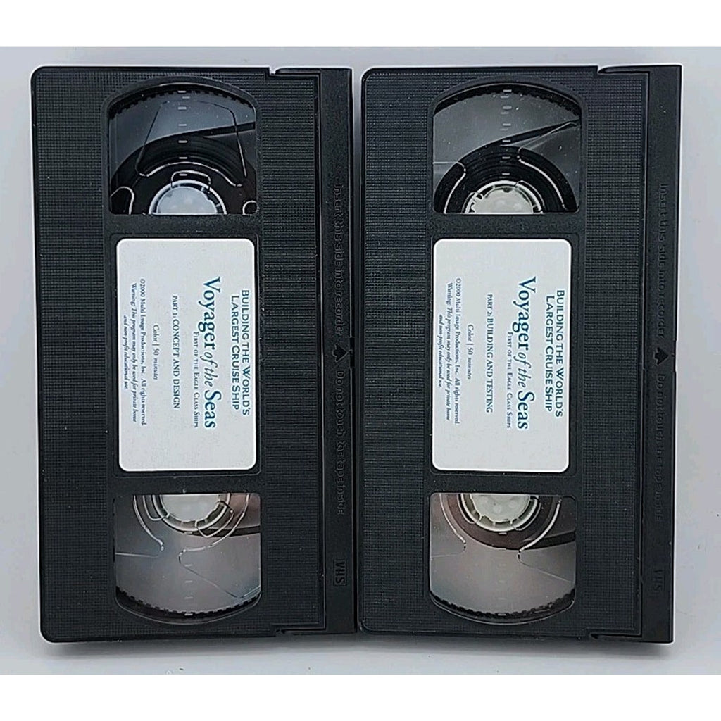 Royal Caribbean Voyager Building the World's Largest Cruise Ship VHS 3 Tape Set