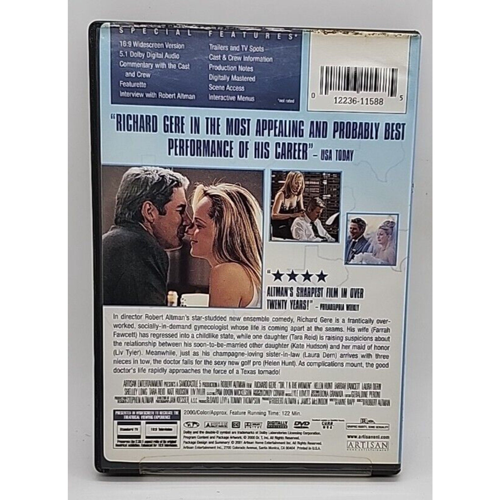 Dr. T and the Women (DVD, 2000)