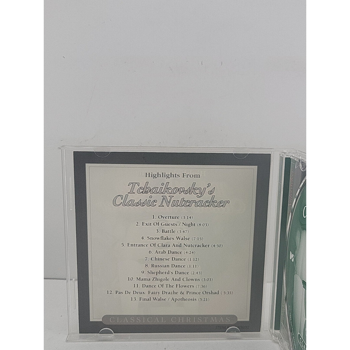 Classical Christmas Music CD From Tchaikovsky's Classic Nutcracker