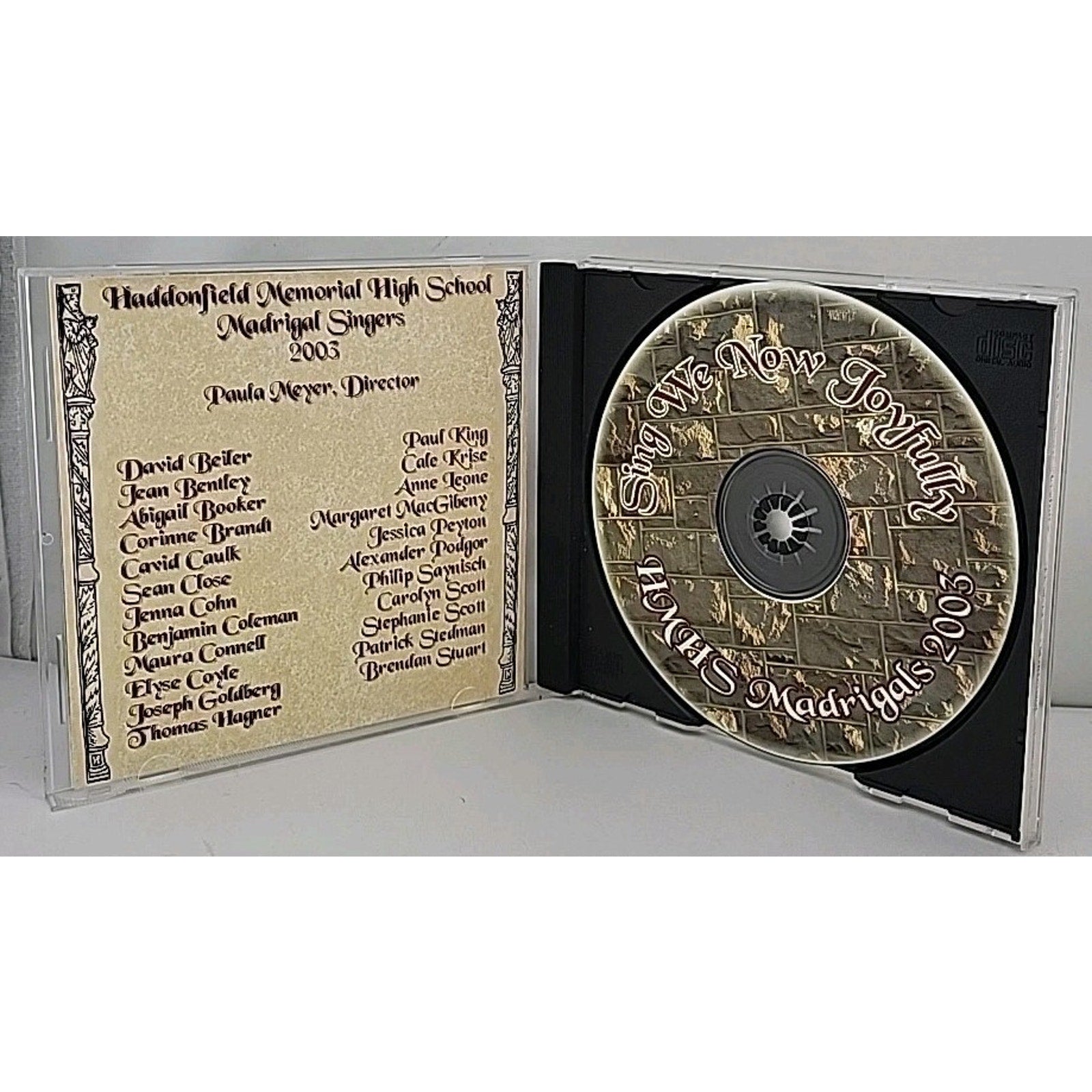 Sing We Now Joyfully By HMHS Madrigal Singers 2003 CDr