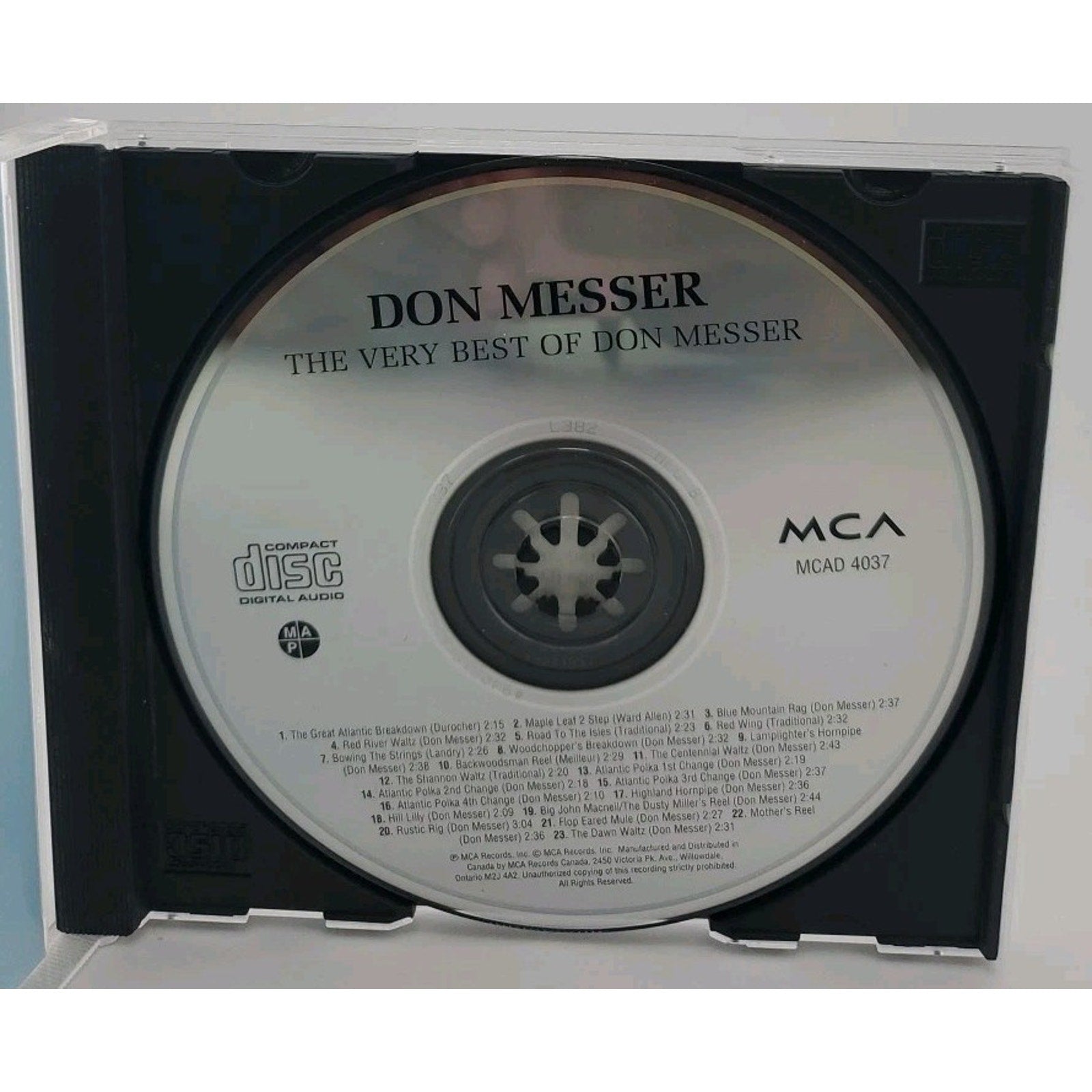 Messer, Don : Very Best Of CD Bluegrass Fiddle Canadian
