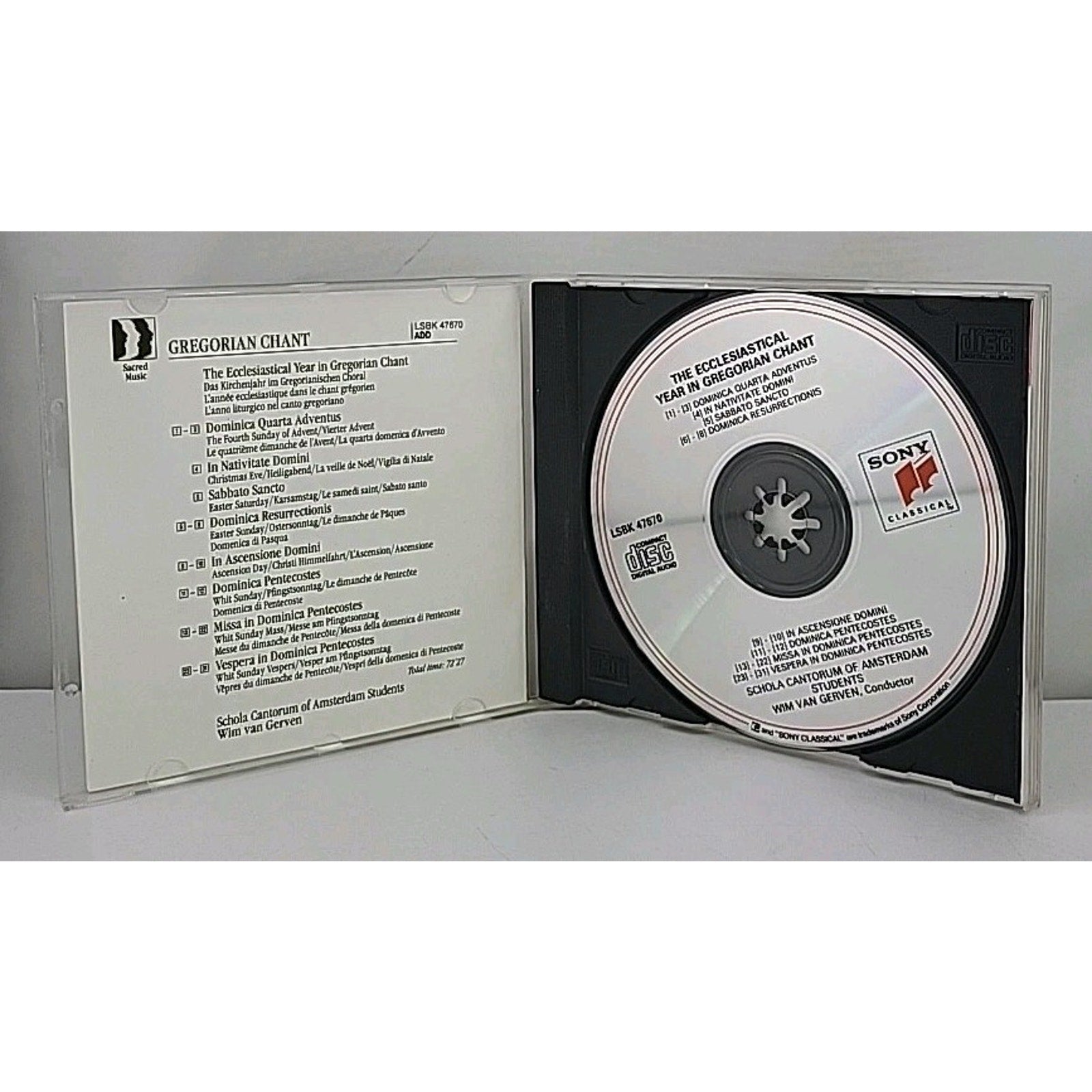 Gregorian Chant (CD, Jan-1992, Sony Music Distribution (USA))