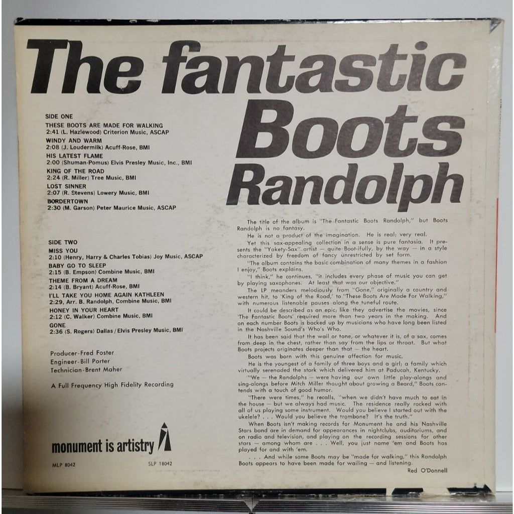 Boots Randolph – The Fantastic Boots Randolph (Vinyl)