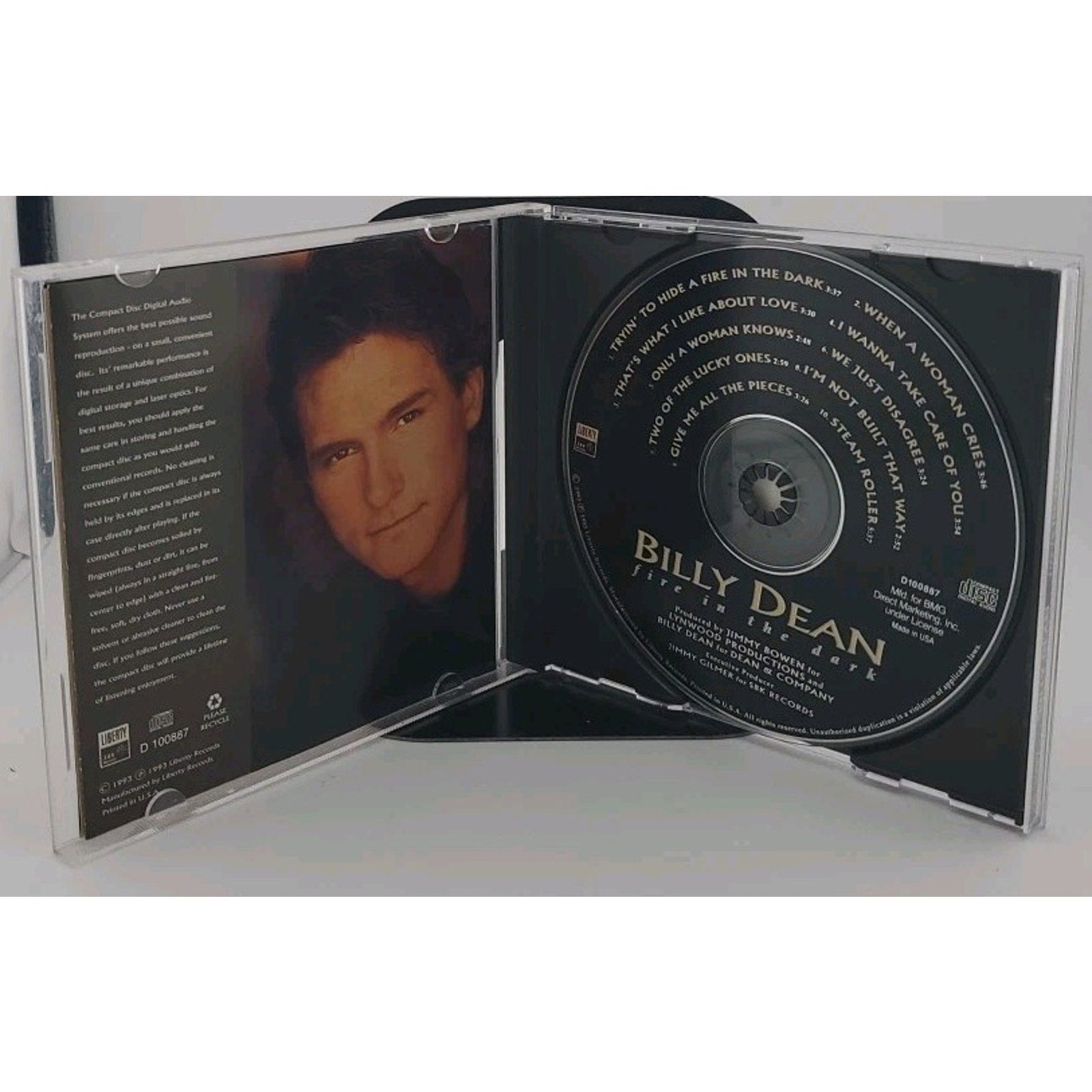 Fire in the Dark by Billy Dean (CD, Jan-1993, EMI-Capitol Special Markets)