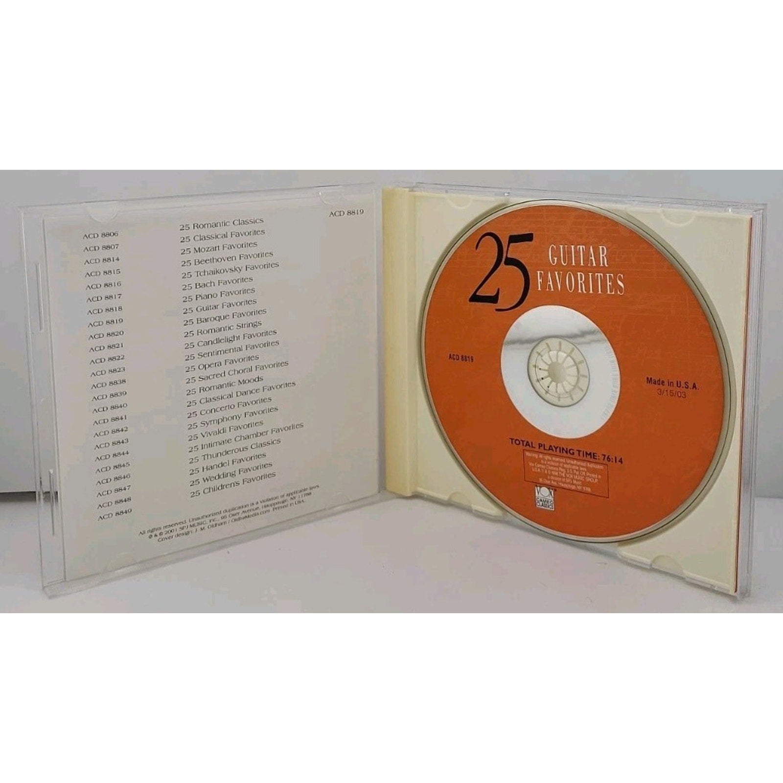 25 Guitar Favorites by Various (CD, 1996)