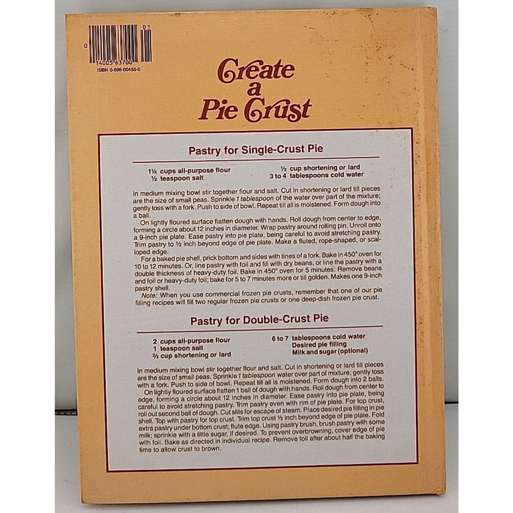 Better Homes and Gardens All Time Favorite Pies, 169 Recipes Book (1978)