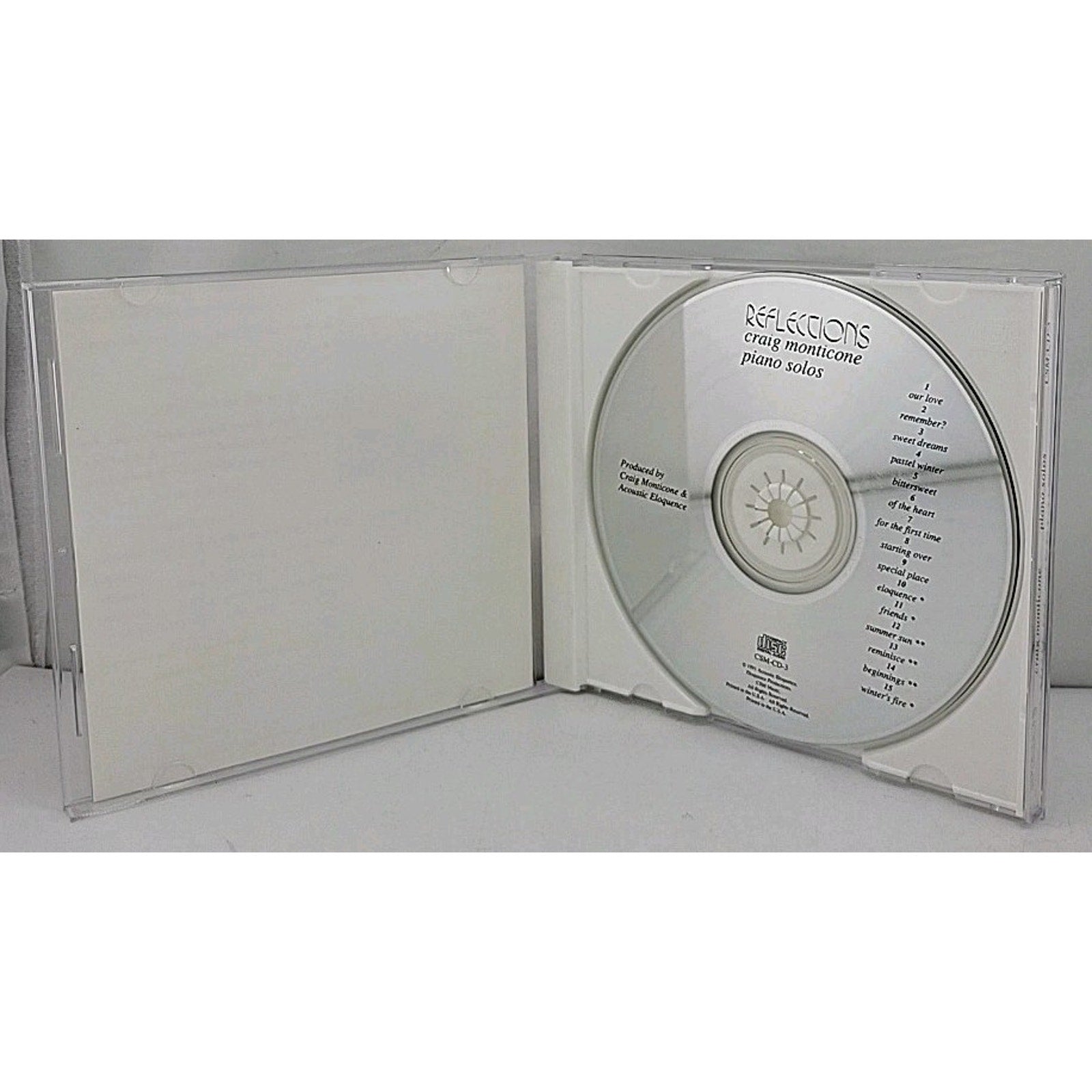 Reflections - Craig Monticone Piano Solos - CD