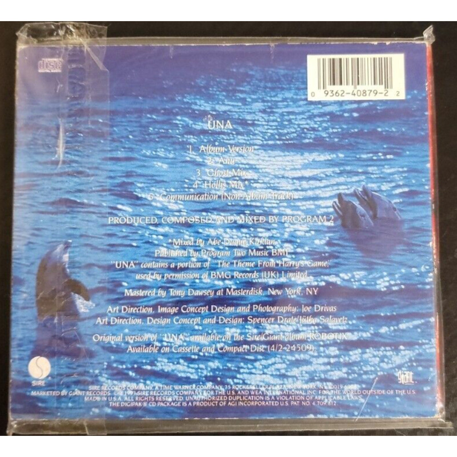 Una [Maxi Single] by Program 2 (CD, Oct-1993, Sire)