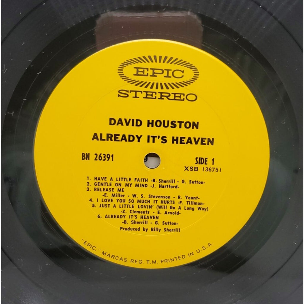 David Houston Already "It's Heaven" (Record)