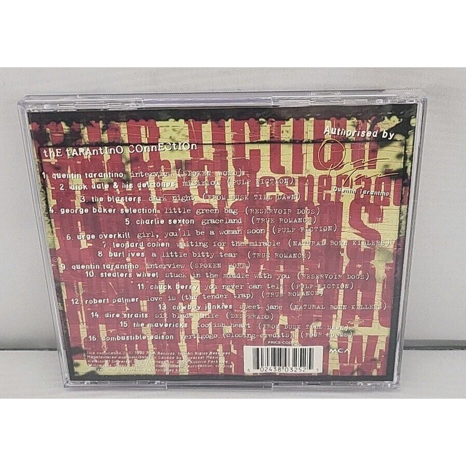 Tarantino Connection by Various Artists (CD, Oct-1996, Universal Distribution)