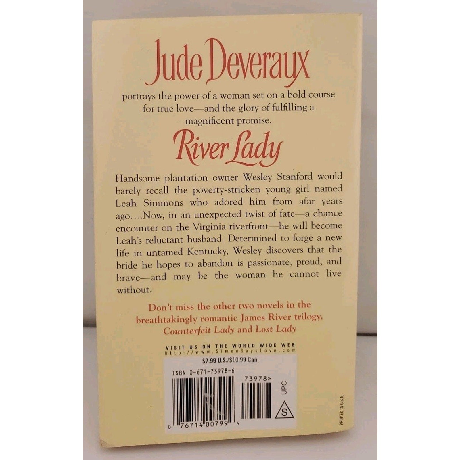 River Lady by Jude Deveraux (1991, Mass Market)