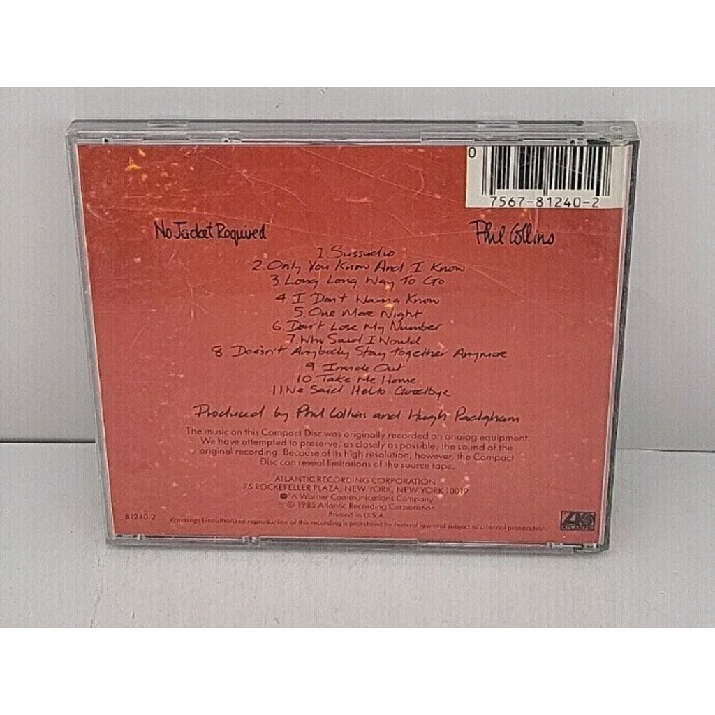 No Jacket Required by Collins, Phil (CD, 1990)