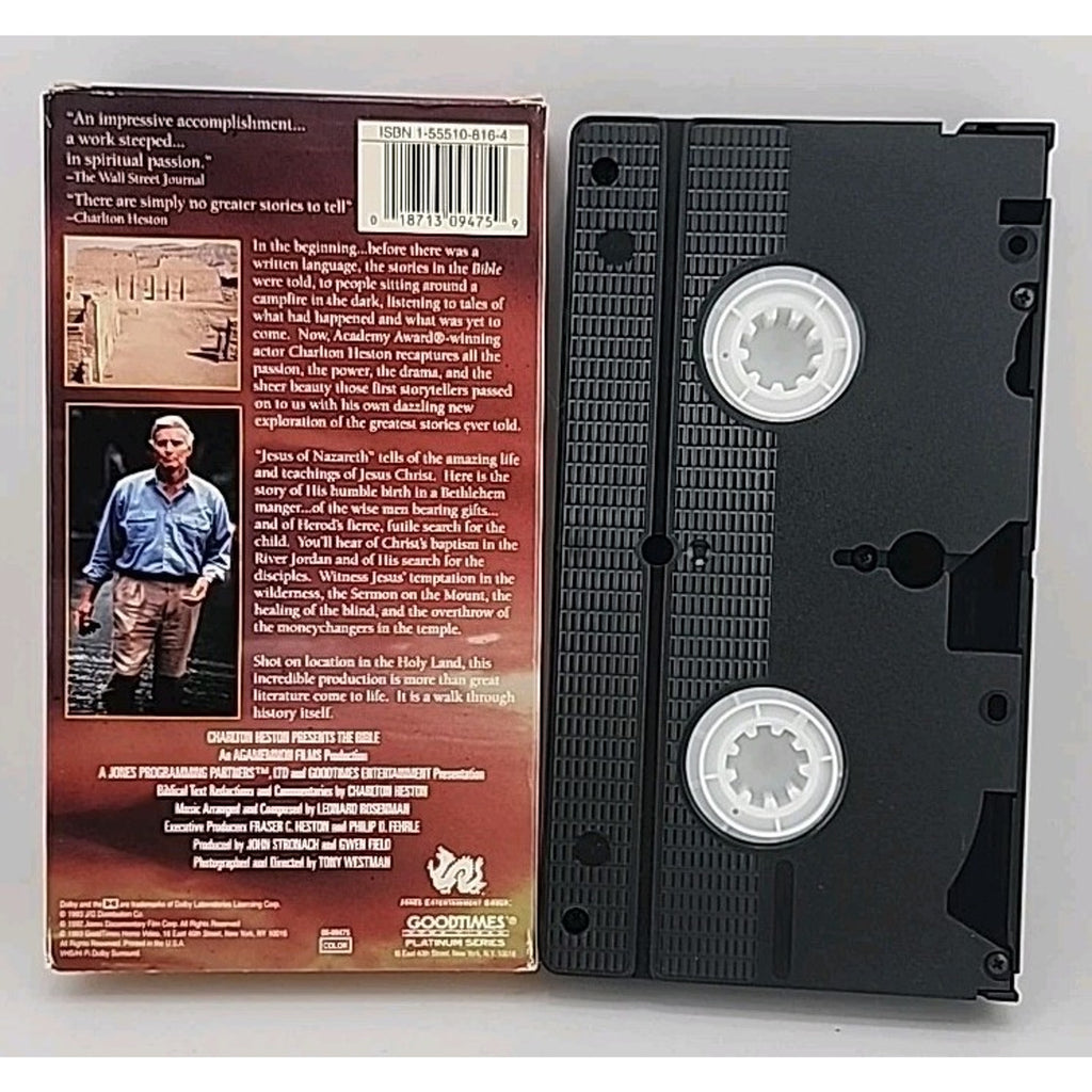 Charlton Heston Presents The Bible: Jesus of Nazareth (VHS 1993)