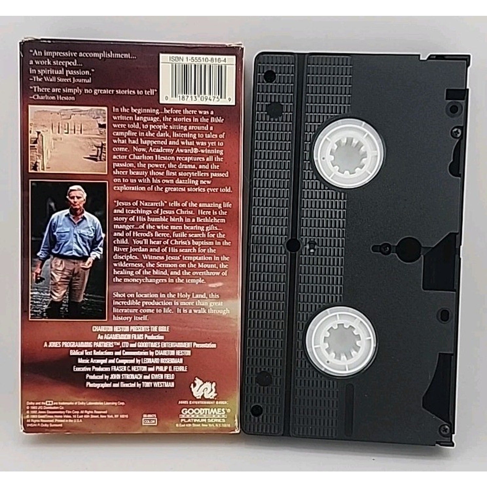 Charlton Heston Presents The Bible: Jesus of Nazareth (VHS 1993)