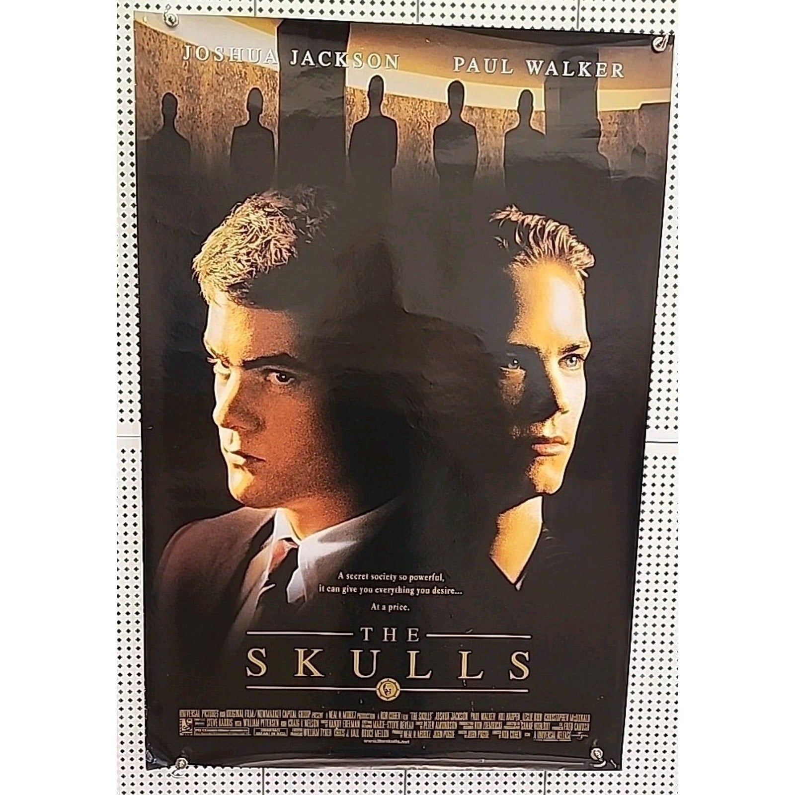 The Skulls - Original DS Movie Poster - 27x40 D/S Paul Walker