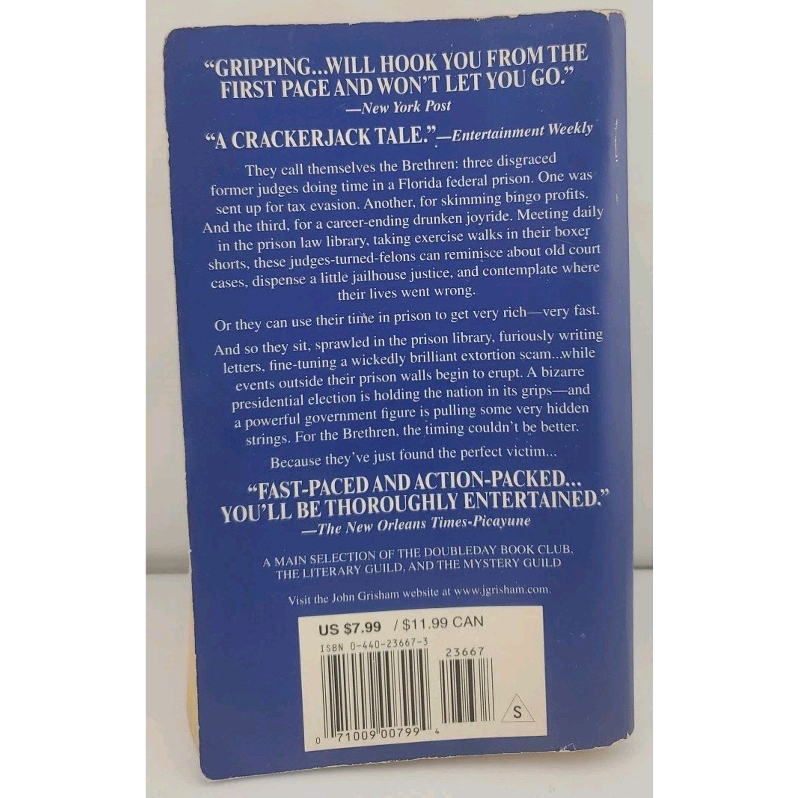 The Brethren by John Grisham (2000, Mass Market) Island Books 2000 Paperback