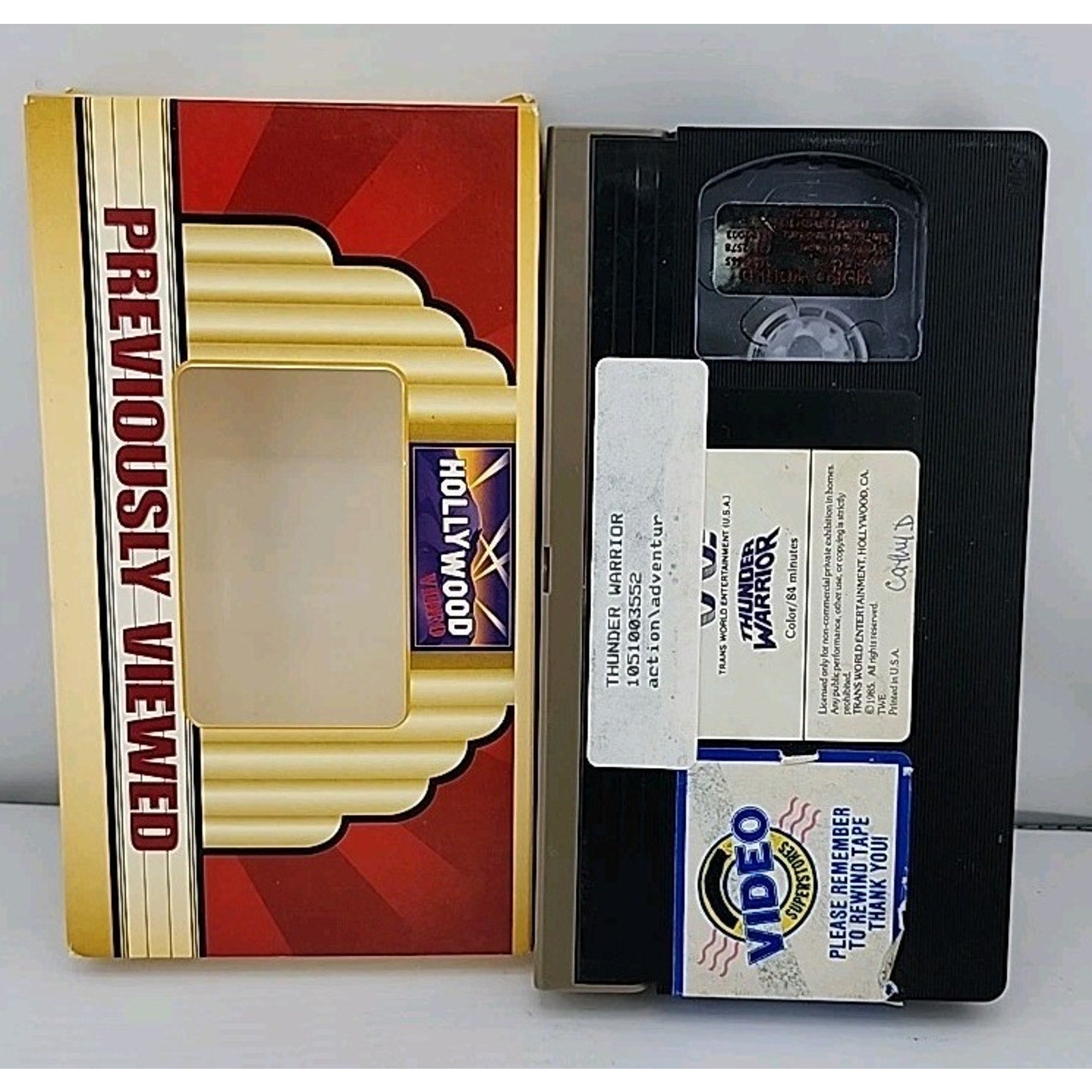Thunder Warrior (VHS, 1989)