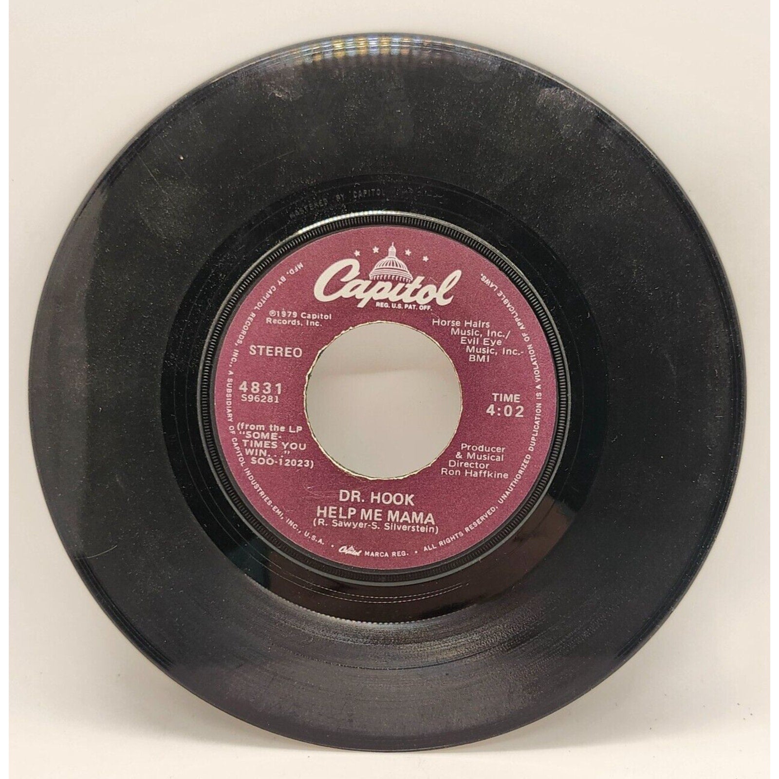 Help Me Mama / Sexy Eye By Doctor Hook (Record) - 4831