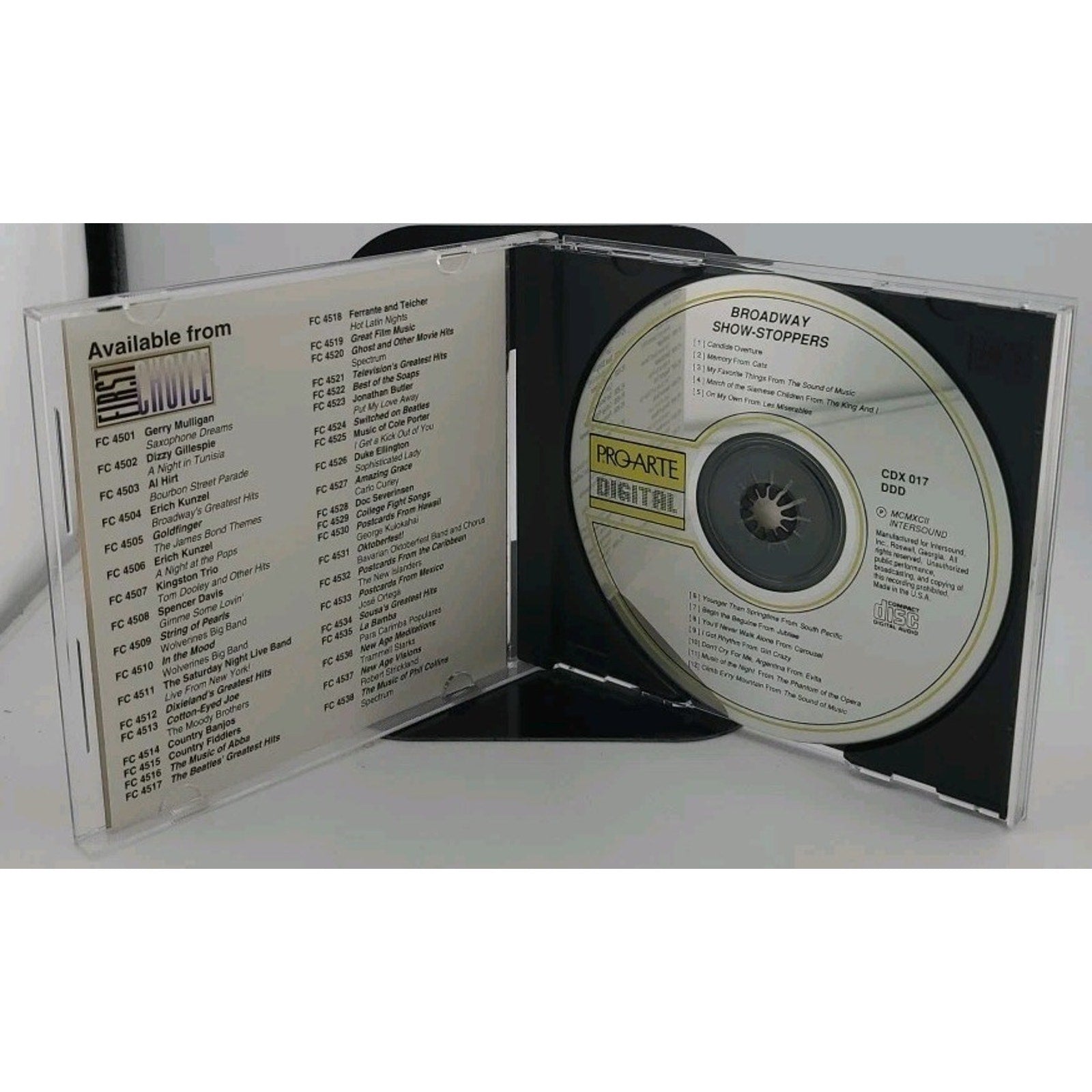 Broadway Show-Stoppers CD