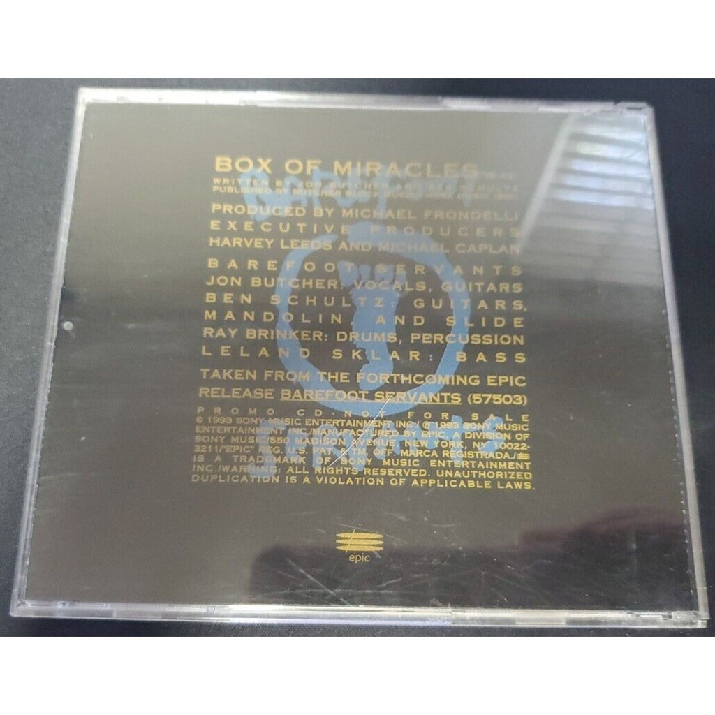 Barefoot Servants Box Of Miracles 1trk US Promo (CD)