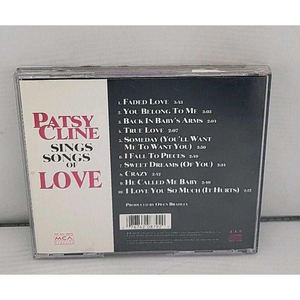 Sings Songs of Love by Patsy Cline (CD, 1995)