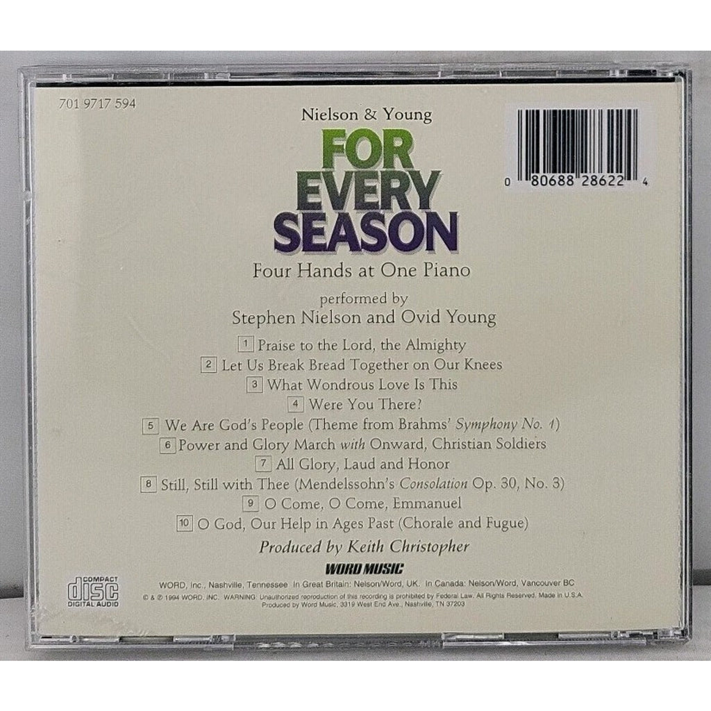 Nielson & Young - For Every Season (CD, 1994) Four Hands at One Piano