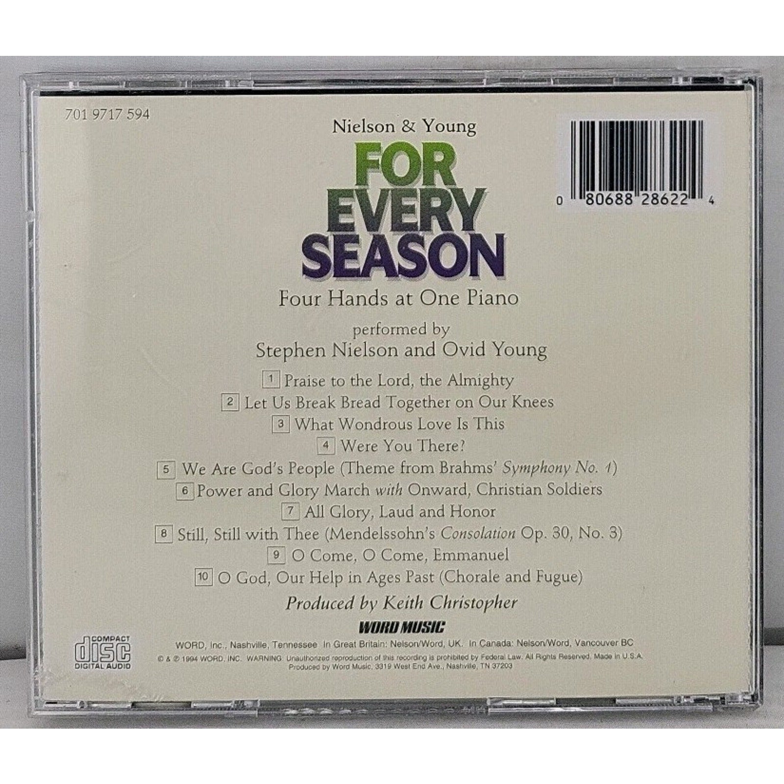 Nielson & Young - For Every Season (CD, 1994) Four Hands at One Piano