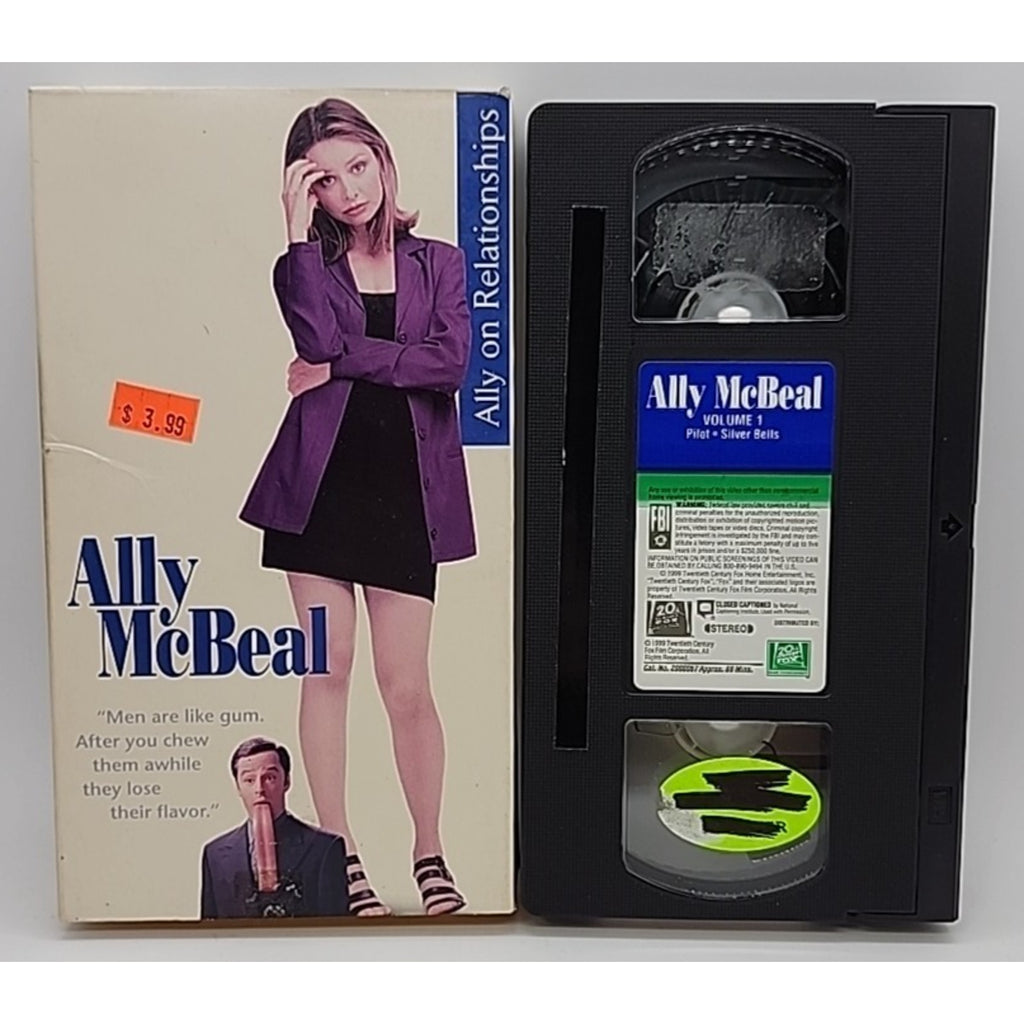 Ally McBeal - Ally on Relationships: The Pilot/ Silver Bells (VHS, 2000)