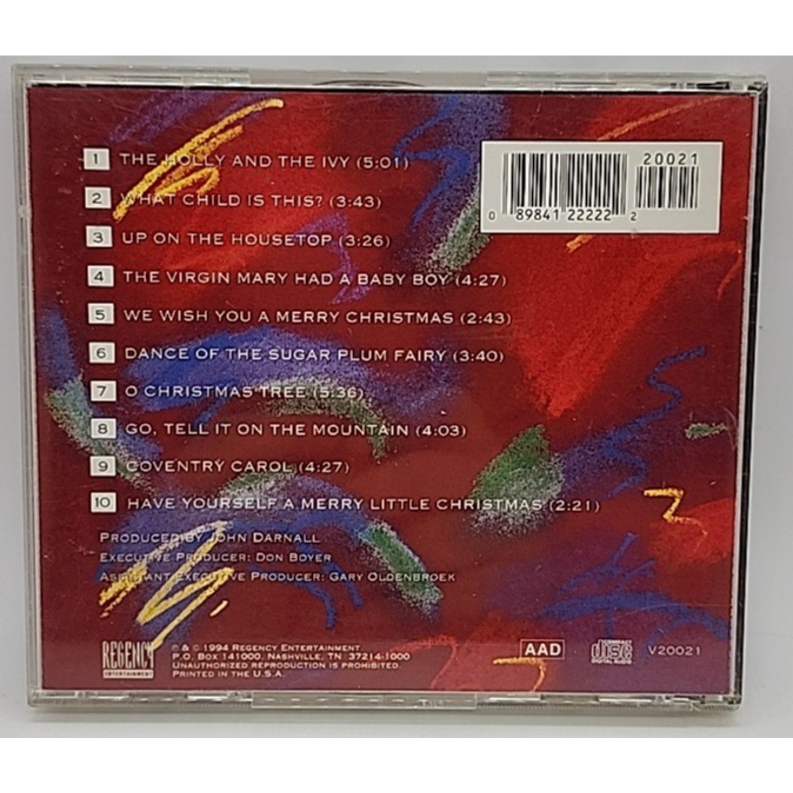 Light Jazz Christmas Eve (CD, 1994, Regency Entertainment)