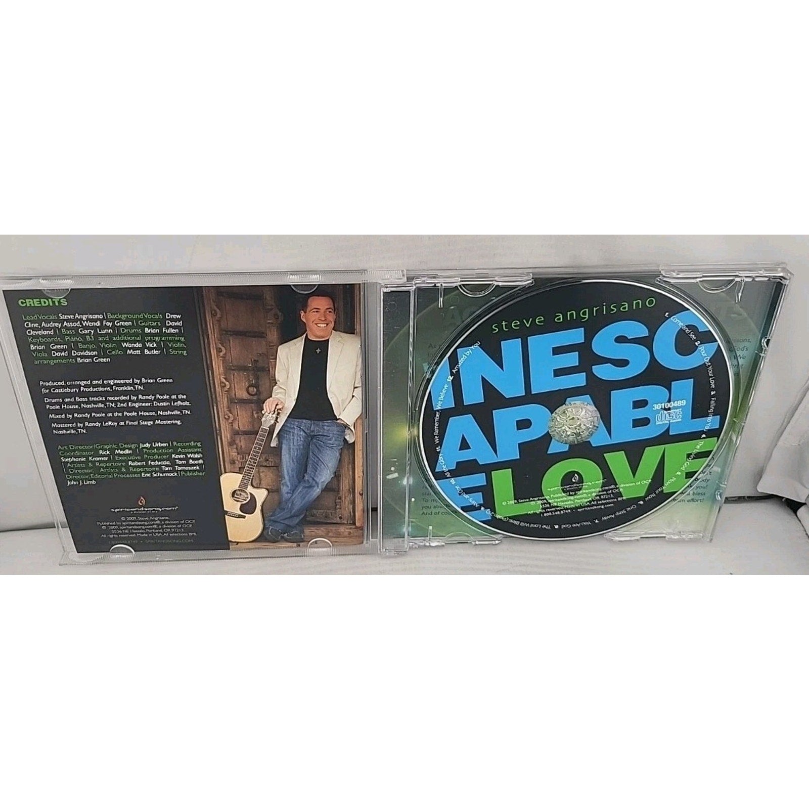 Steve Angrieano - Inescapable Love (CD, 2009)