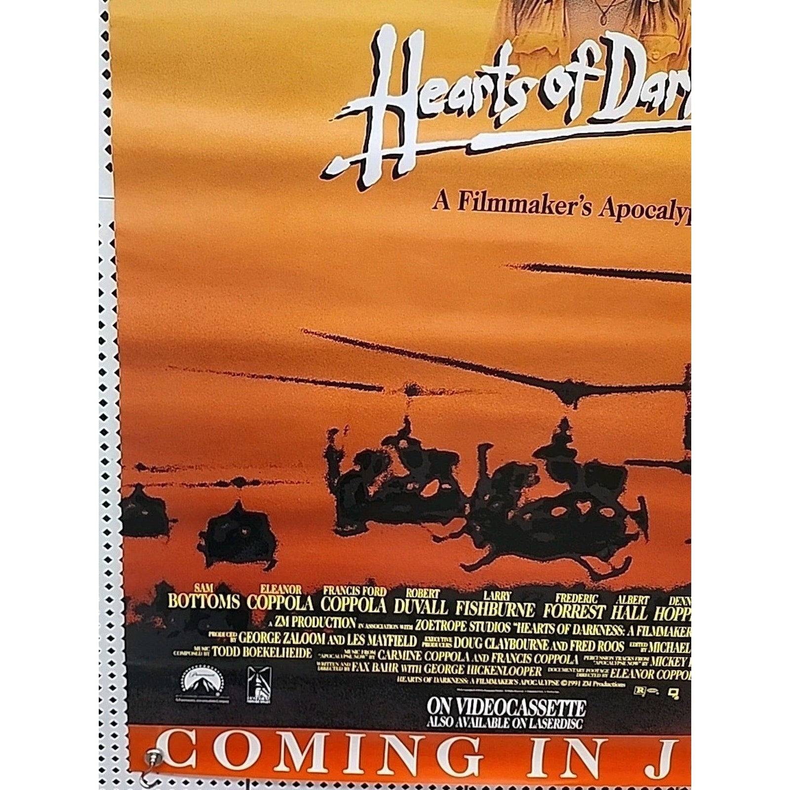 1991 Hearts Of Darkness Original Movie Poster Vietnam War Apocalypse 27x40