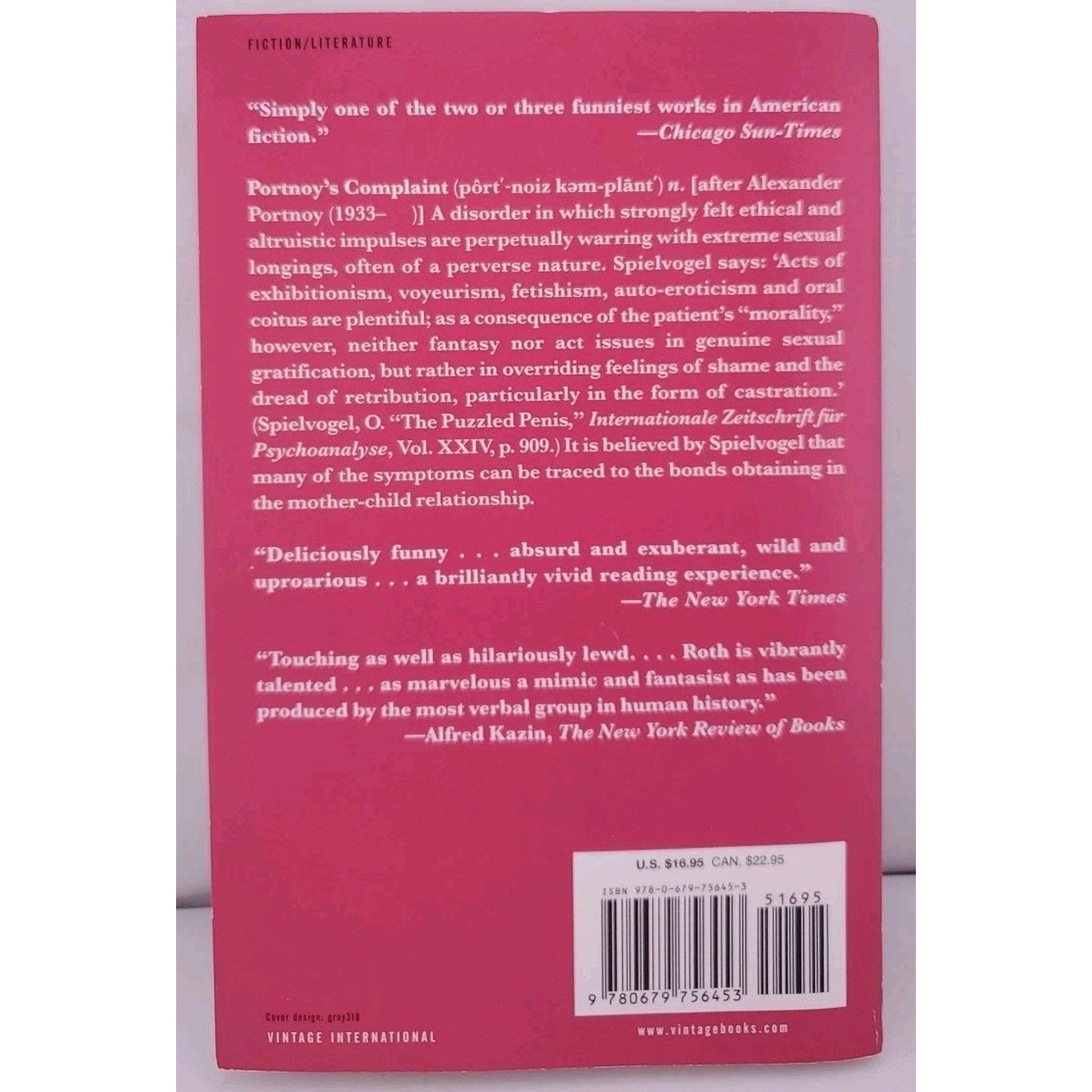 Portnoy's Complaint by Philip Roth (1994, Trade Paperback)
