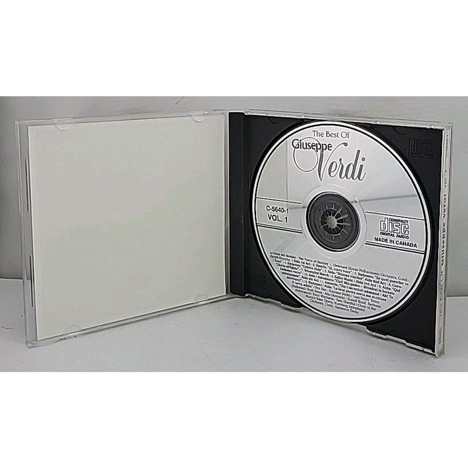 The Best of Giuseppe Verdi - Music CD - Volume 1