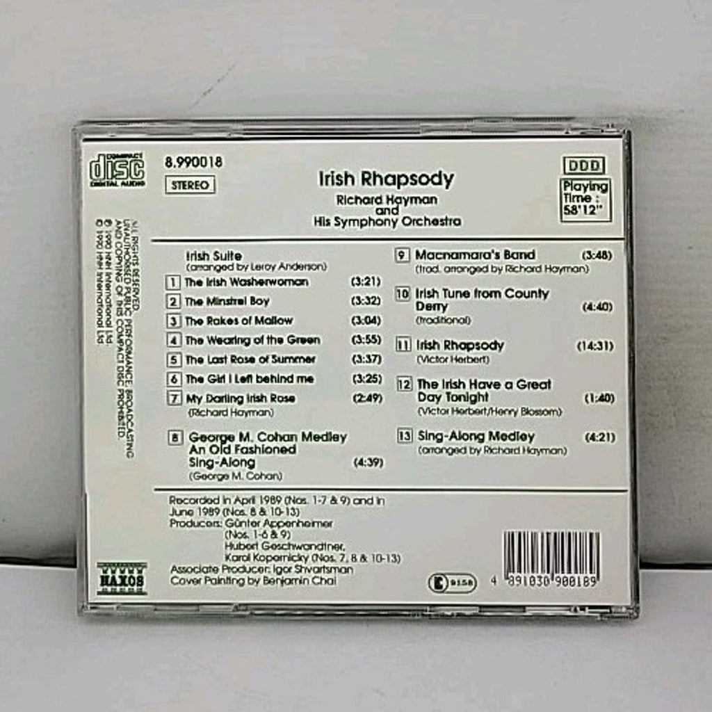 Irish Rhapsody CD Richard Hayman and His Symphony Orchestra Naxos