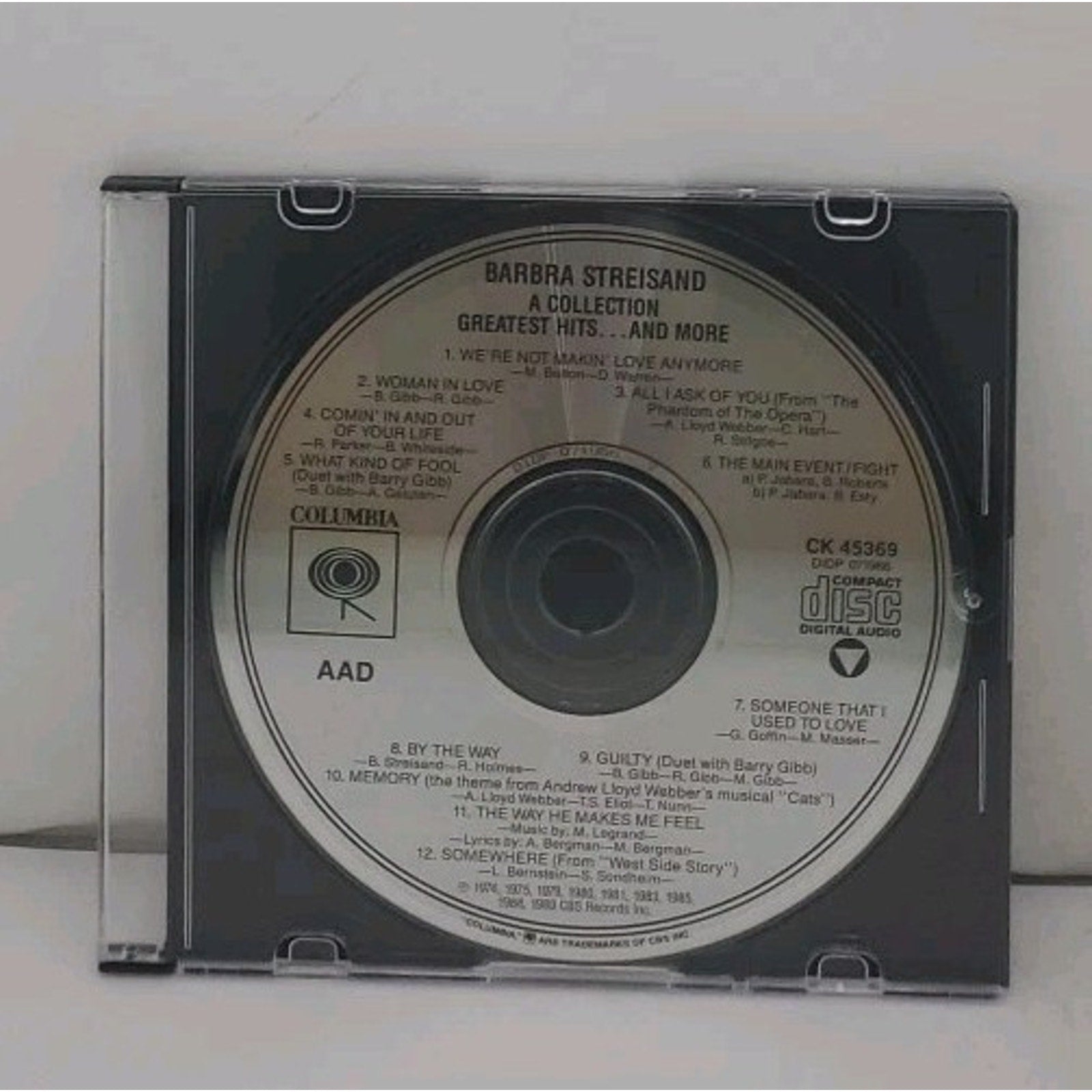 Barbra Streisand A Collection Greatest Hits And More CD 1989 *Disc Only*