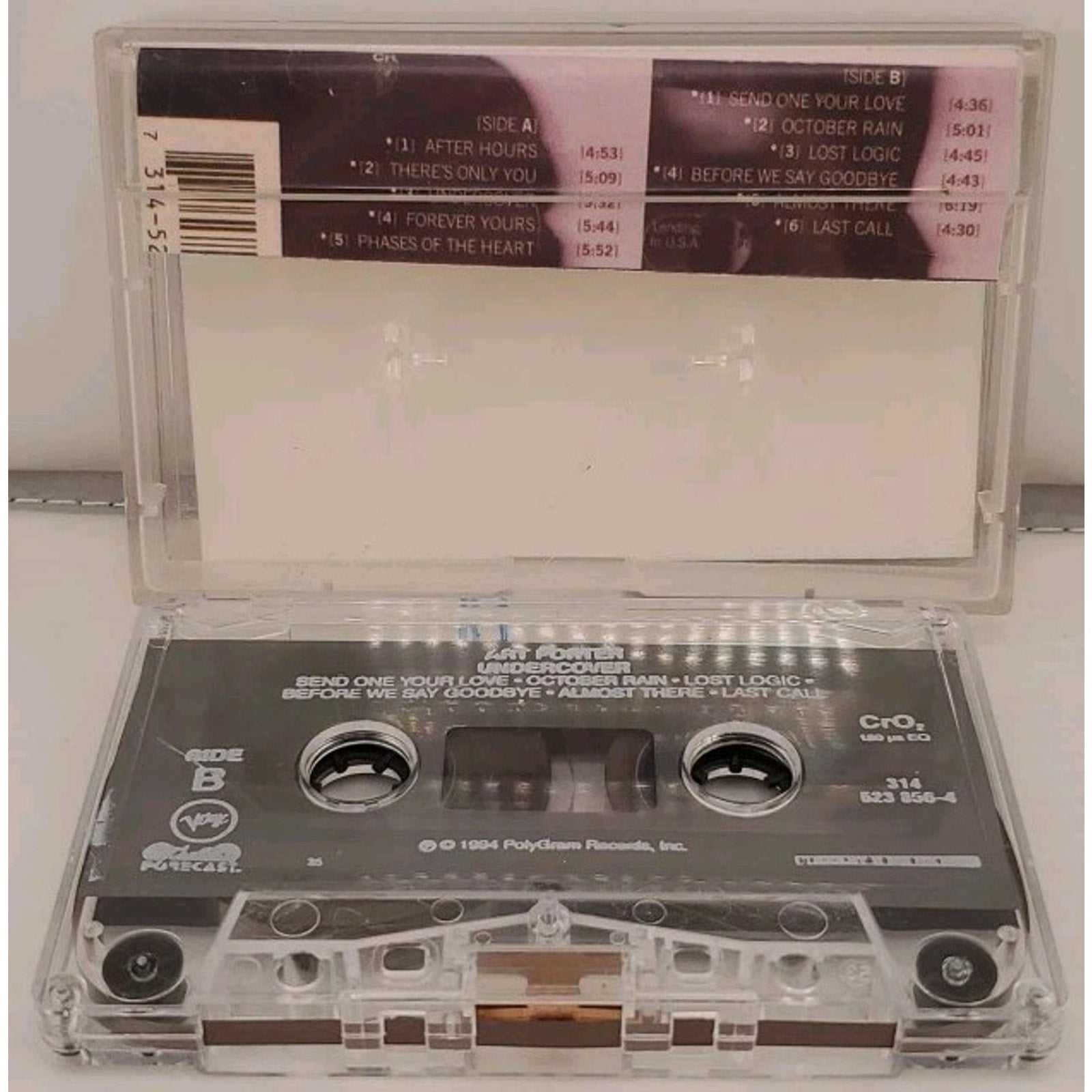 Art Porter - Undercover - Cassette 1994 Verve Forecast 523356-4