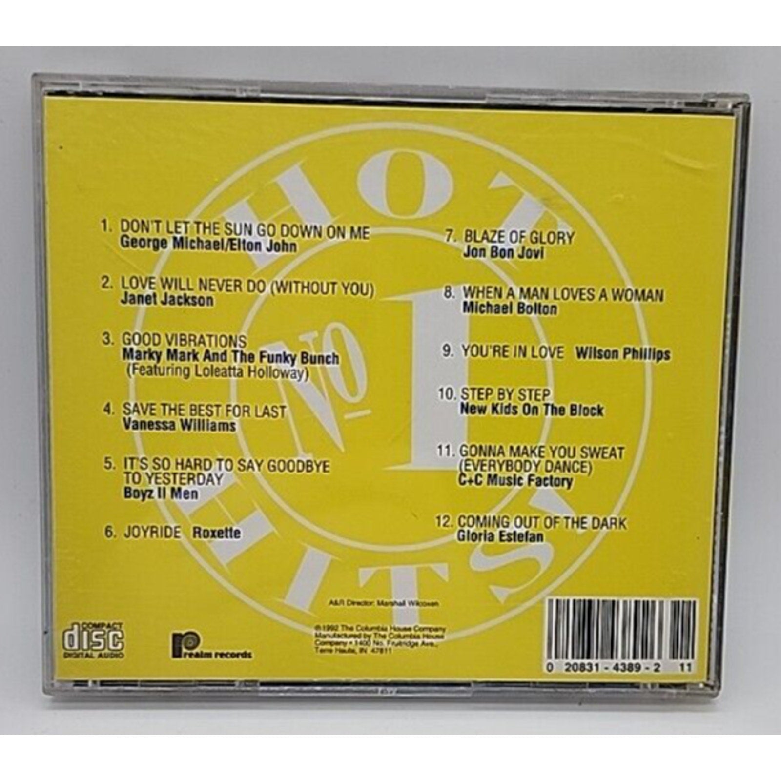 Hot No. 1 Hits (CD, 1992) Various