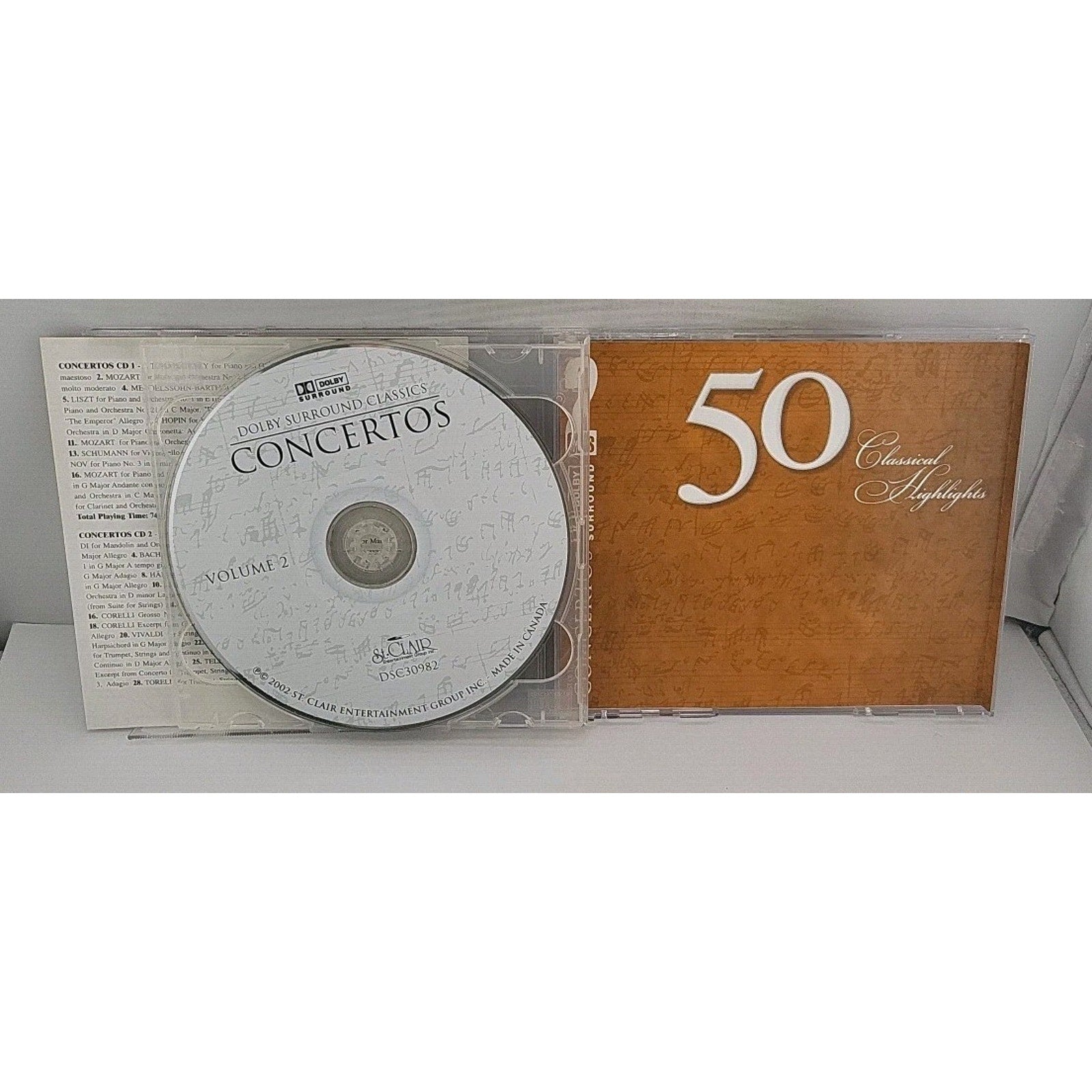 Fifty Classical Concertos by Various (CD, 2002)