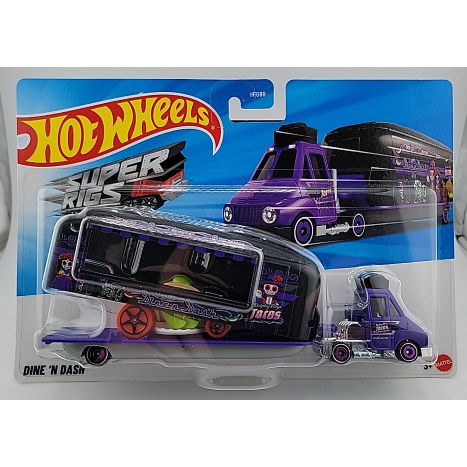 Hot Wheels Super Rigs Dine 'N Dash Diecast Car
