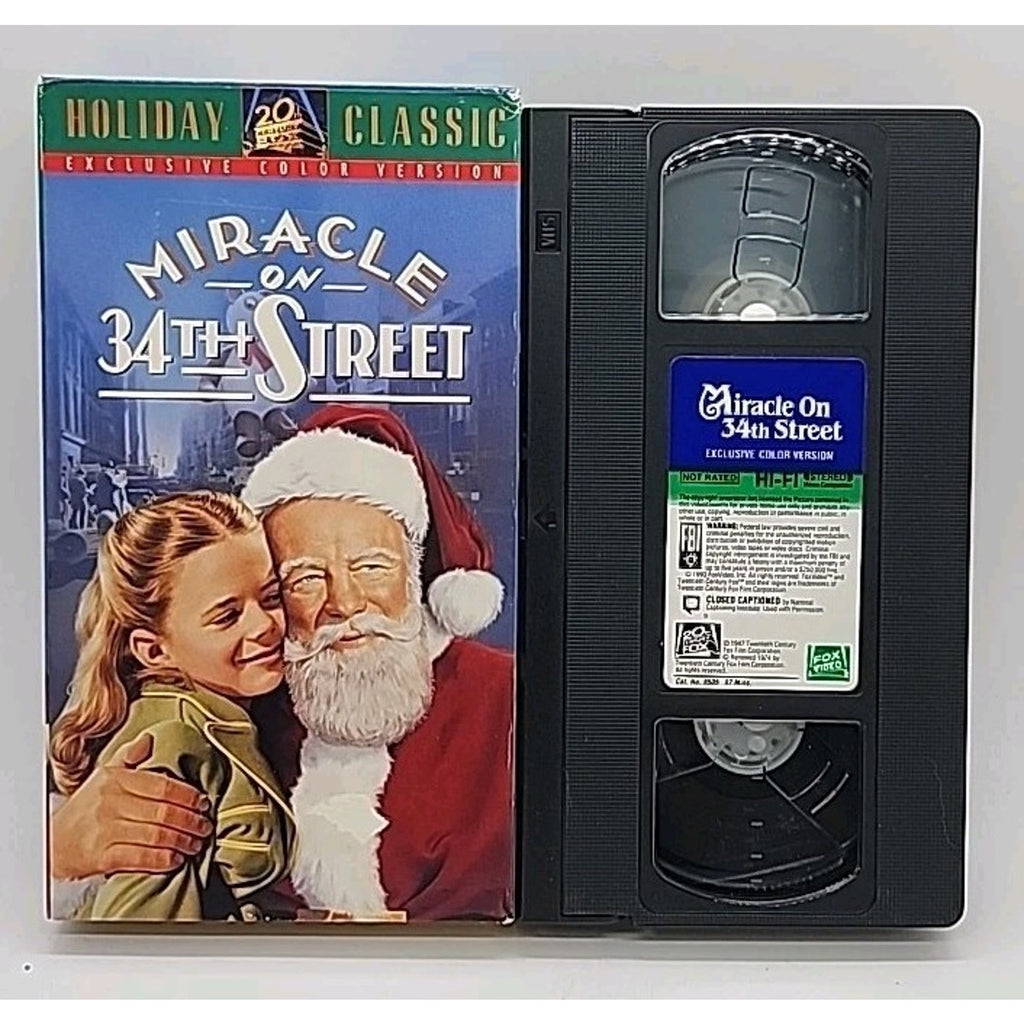 Miracle on 34th Street (VHS, 1993, Colorized)