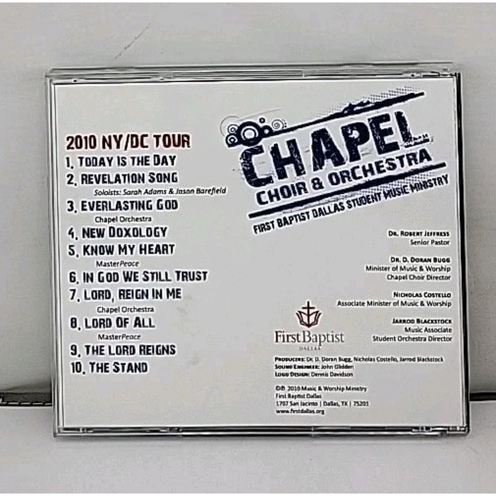 Chapel Choir & Orchestra 2010 NY/DC Tour CD