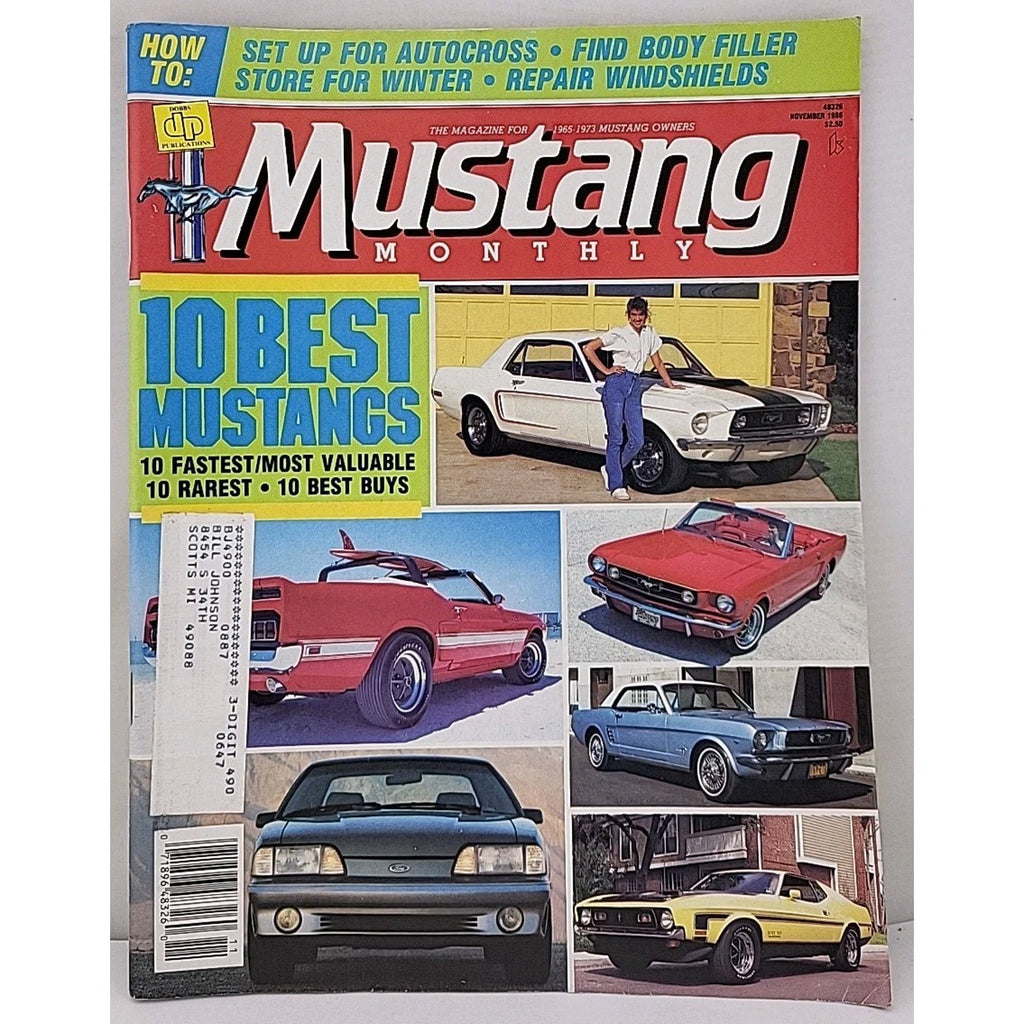 Mustang Monthly Magazine - November 1986 - Volume 9 Number 9